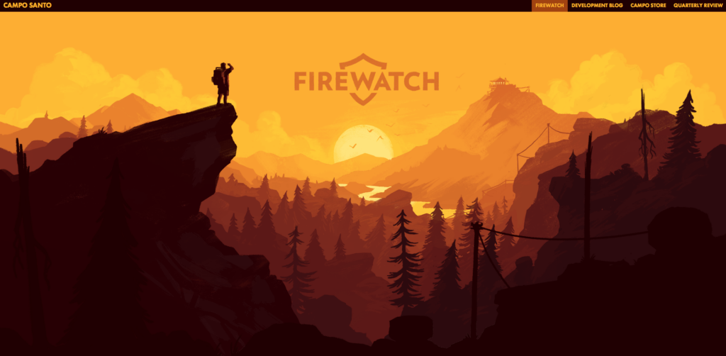 screenshot of firewatch website